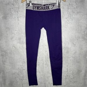 Gymshark Purple Logo Waistband Seamless Leggings